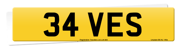 Registration number 34 VES